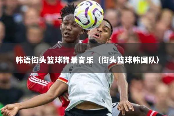 韩语街头篮球背景音乐（街头篮球韩国队）