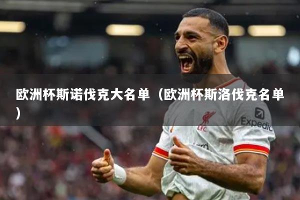 欧洲杯斯诺伐克大名单（欧洲杯斯洛伐克名单）